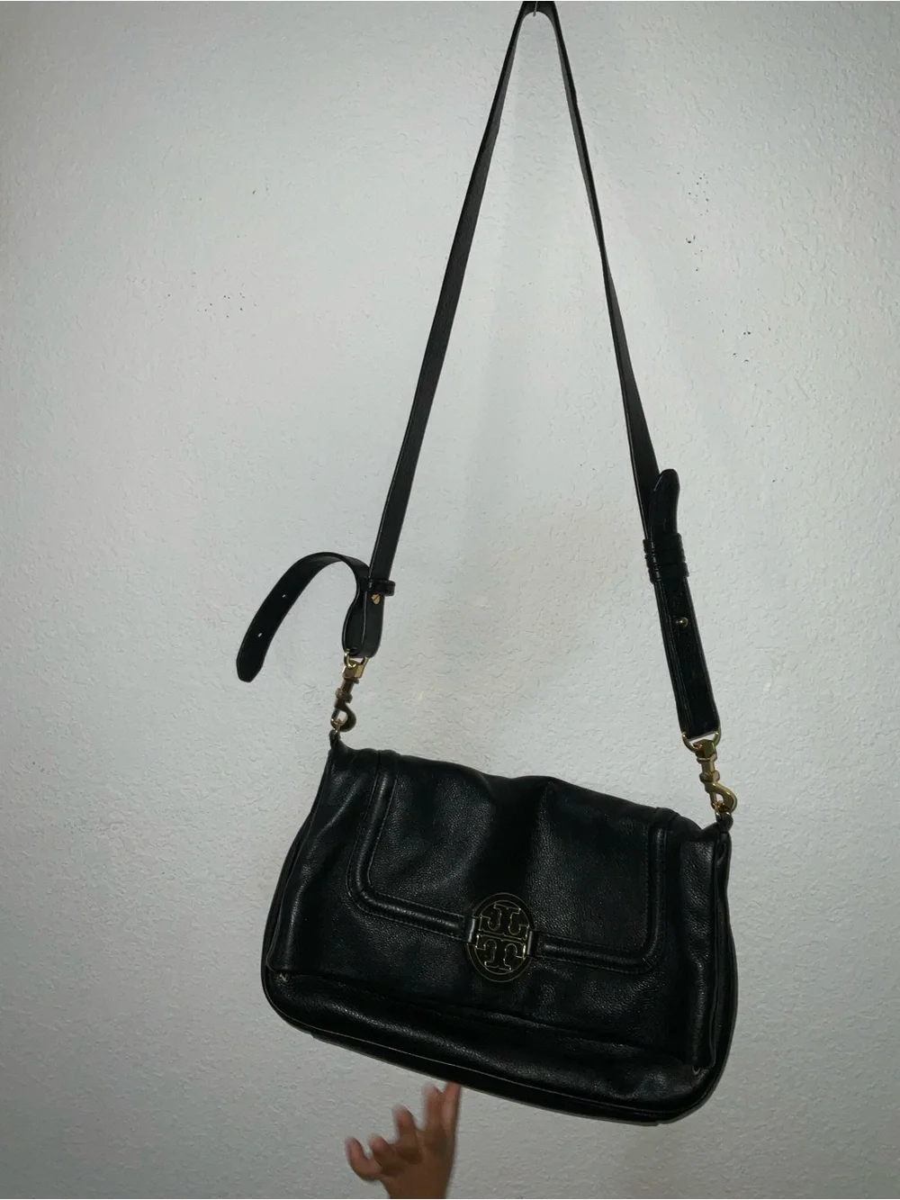 Tory Burch Black Leather Crossbody Bag